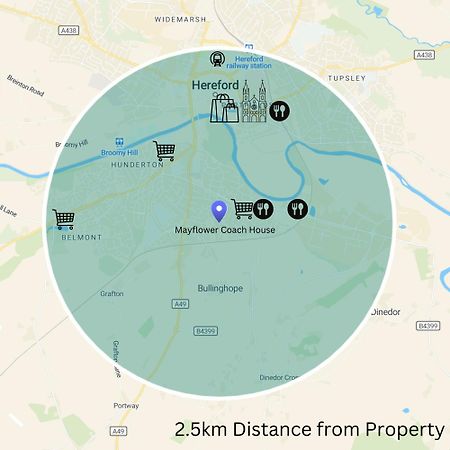 Hereford - Mayflower Coach House, Modern 2 Bedroom Property With Parking, Located South Of Hereford City, Suitable For Small Family, Couple Or Contractors - Sleeps Up To 5 Guests - Hosted By Rentmyhouse Exteriér fotografie