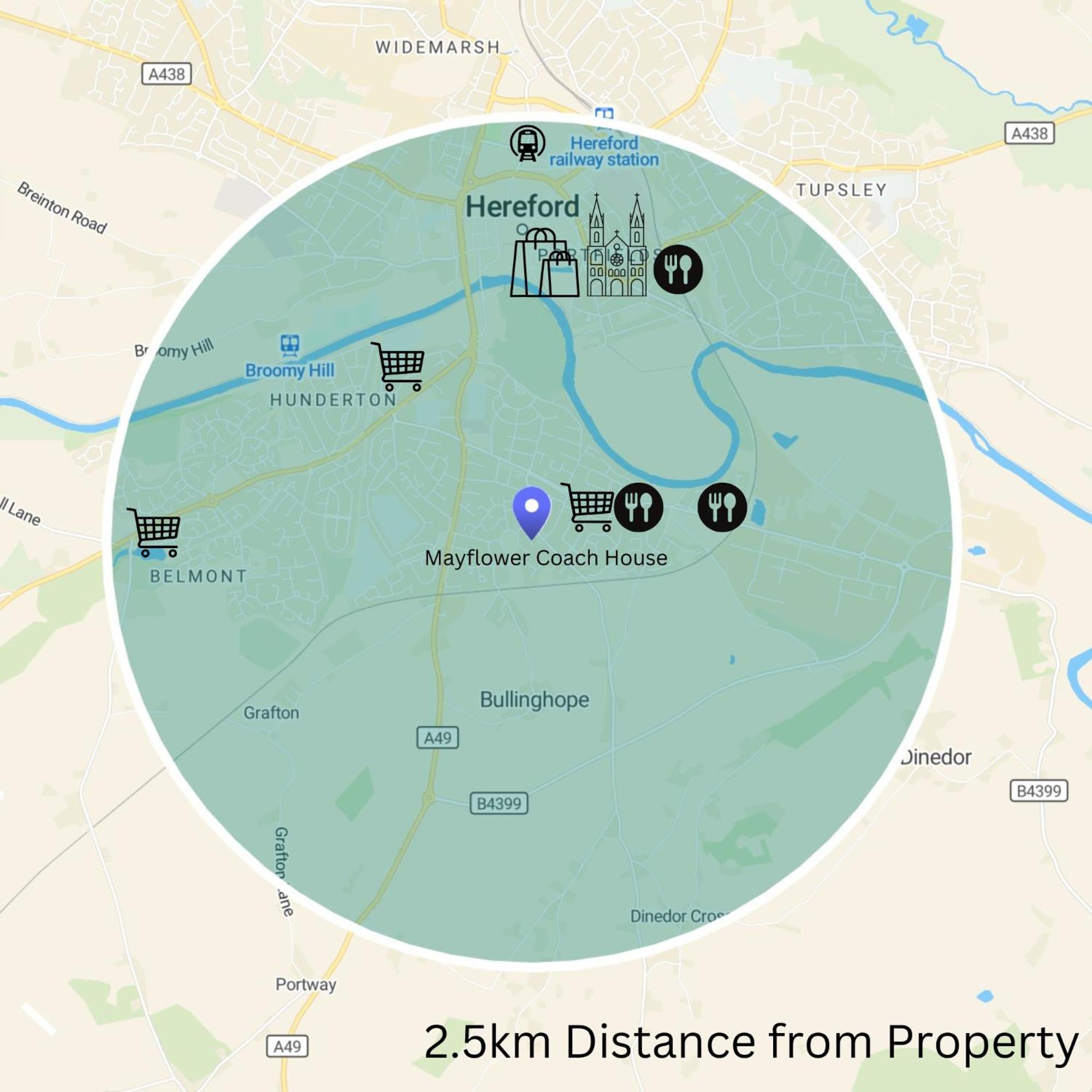 Hereford - Mayflower Coach House, Modern 2 Bedroom Property With Parking, Located South Of Hereford City, Suitable For Small Family, Couple Or Contractors - Sleeps Up To 5 Guests - Hosted By Rentmyhouse Exteriér fotografie